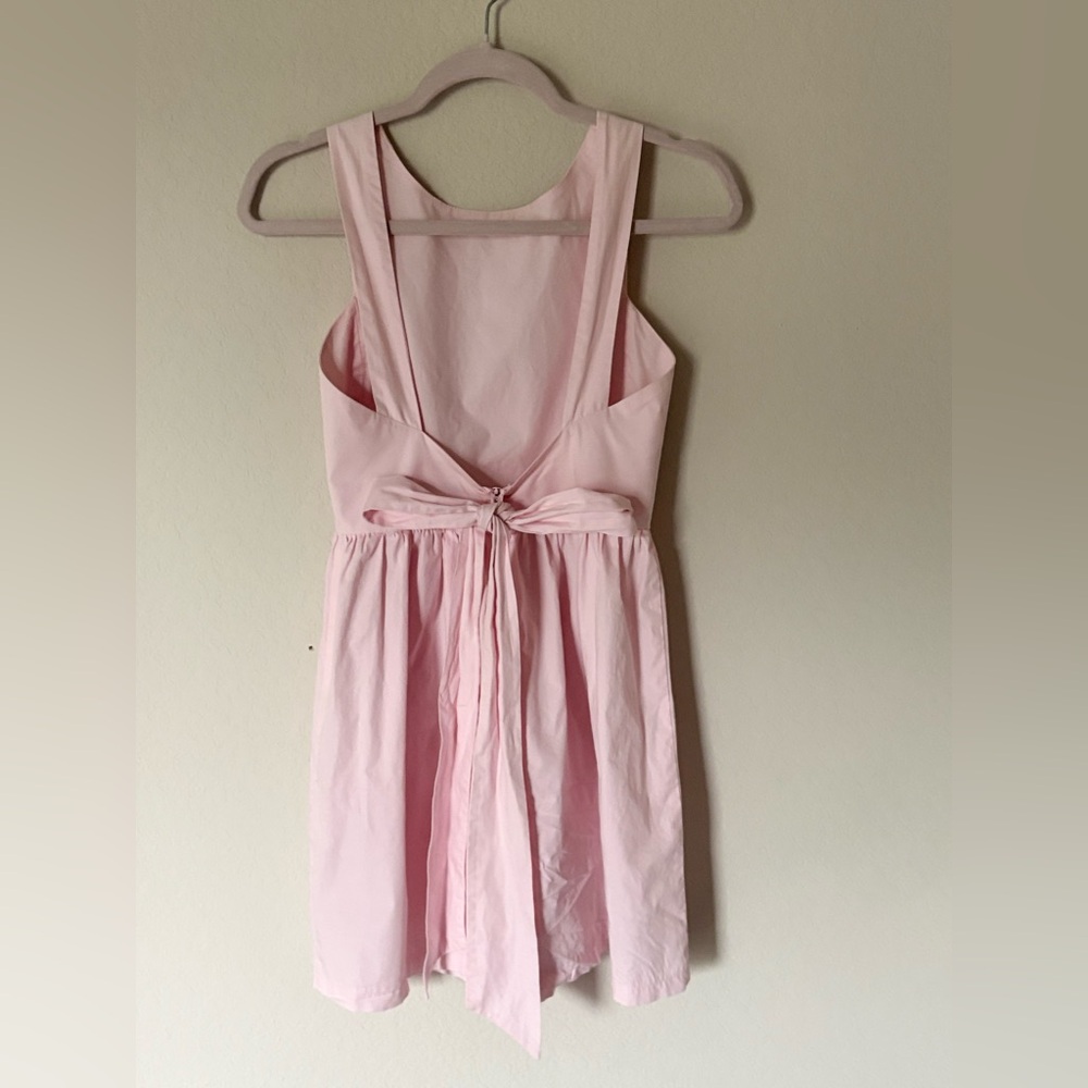 Zara Trafaluc Soft Pink Bow Tie Mini Dress
